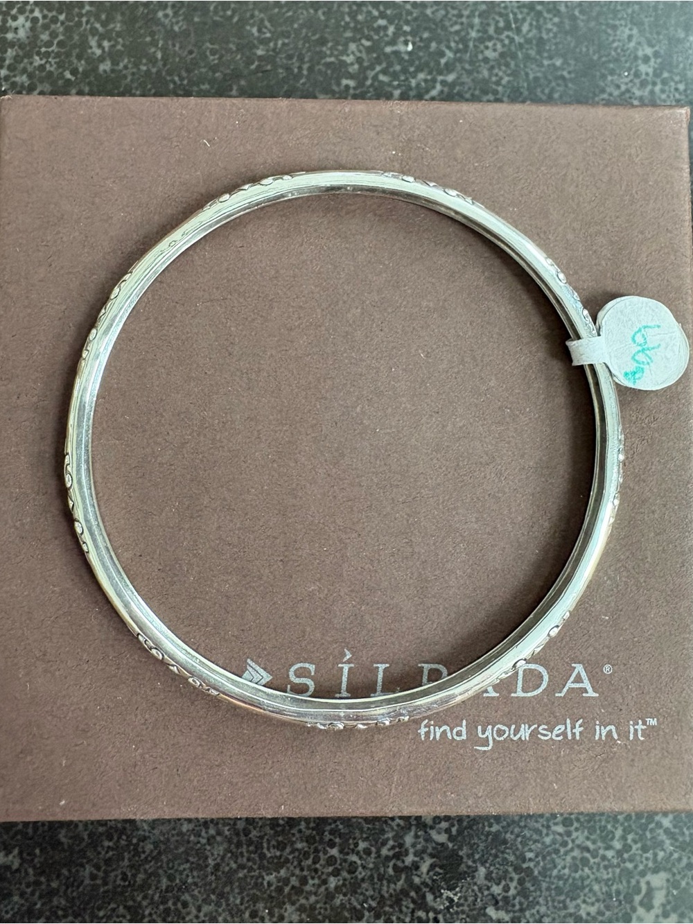 Silpada .925 Sterling Silver Willow Bangle Bracelet - Picture 4 of 6